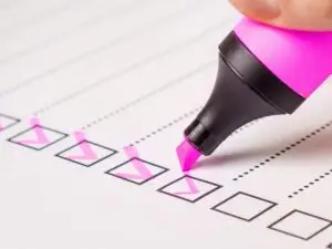 Case à cocher et stabilo